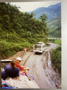 バスの屋根からの眺め